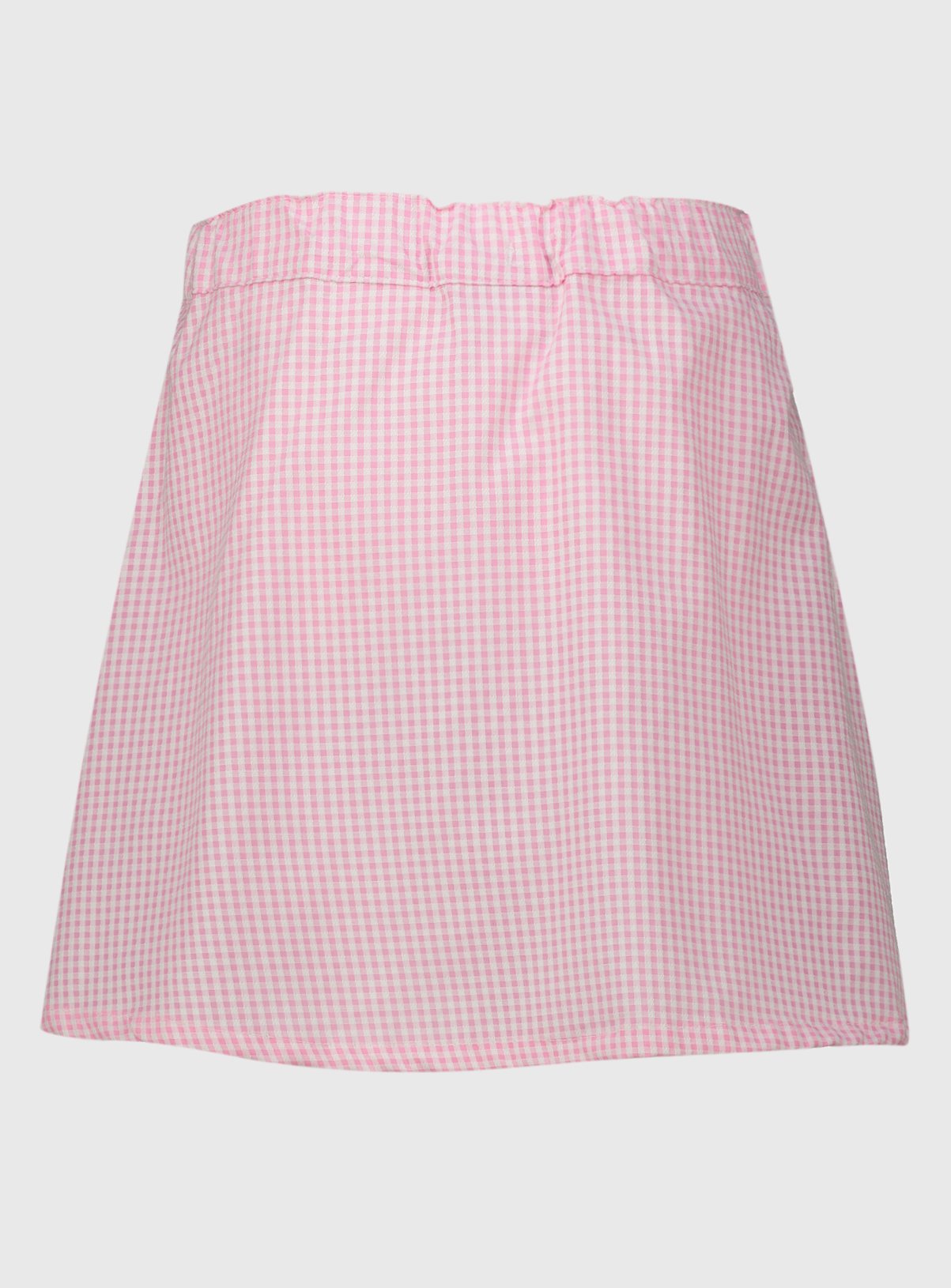 Buy Pink Gingham Easy Iron School Skirt ...